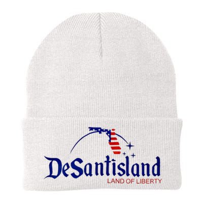 Desantisland Land Of Liberty Florida American Flag Beanie