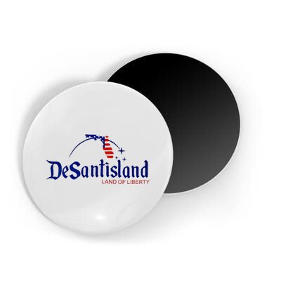 Desantisland Land Of Liberty Florida American Flag Magnet