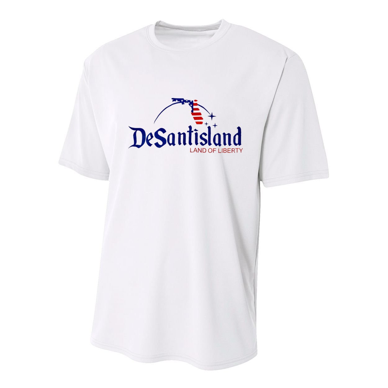 Desantisland Land Of Liberty Florida American Flag Youth Performance Sprint T-Shirt