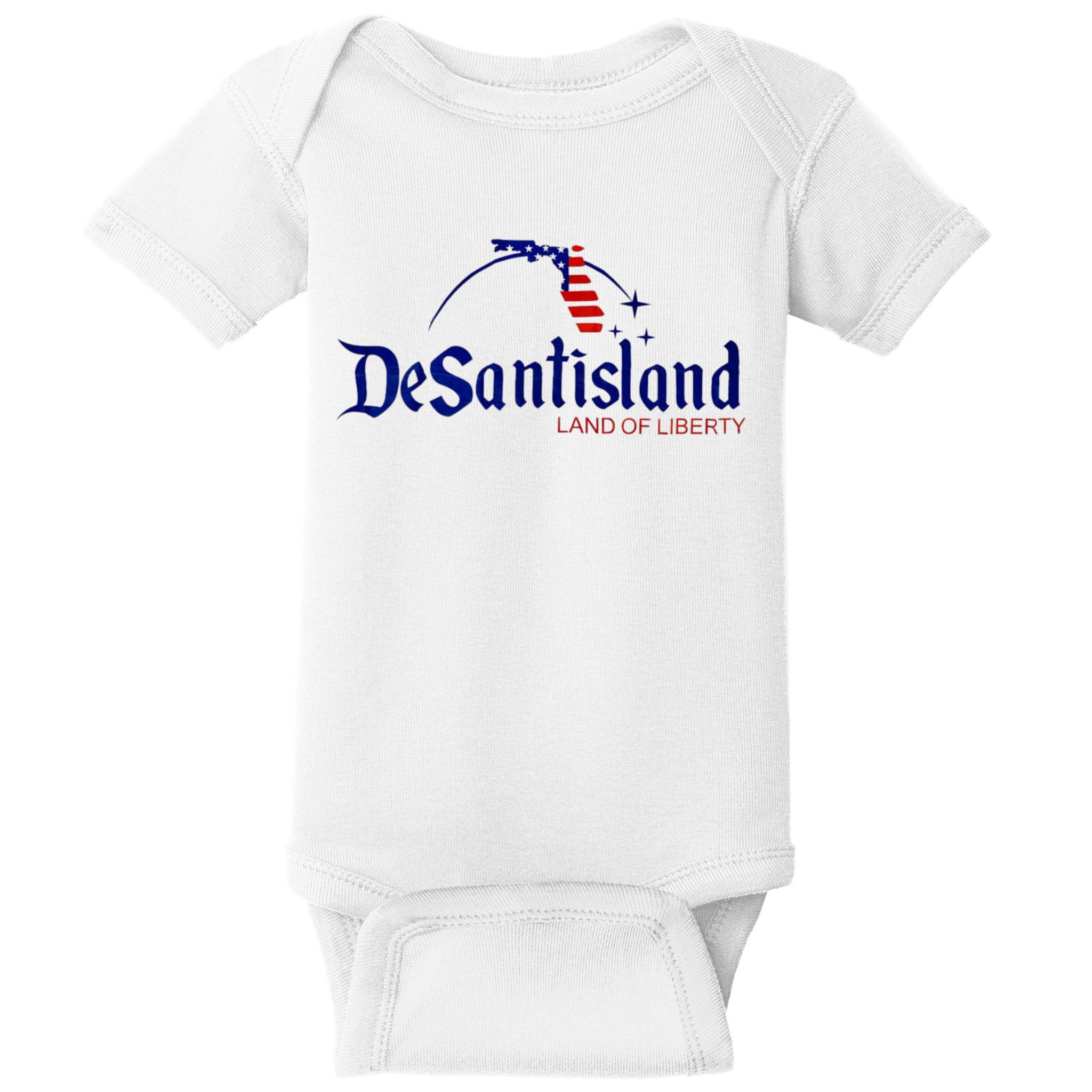 Desantisland Land Of Liberty Florida American Flag Baby Bodysuit