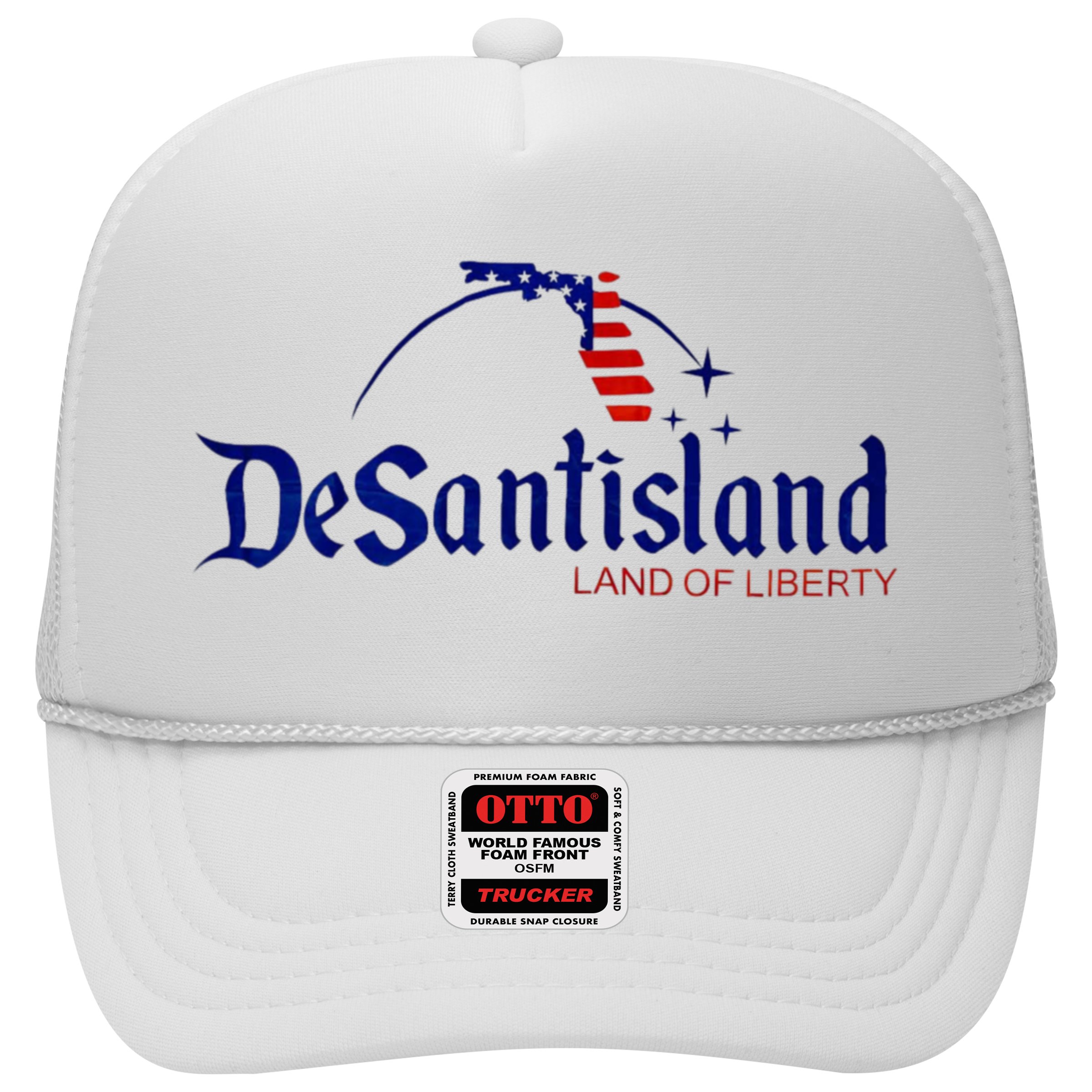 Desantisland Land Of Liberty Florida American Flag Hat
