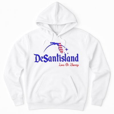 Desantisland Land Of Liberty Florida American Flag Hoodie