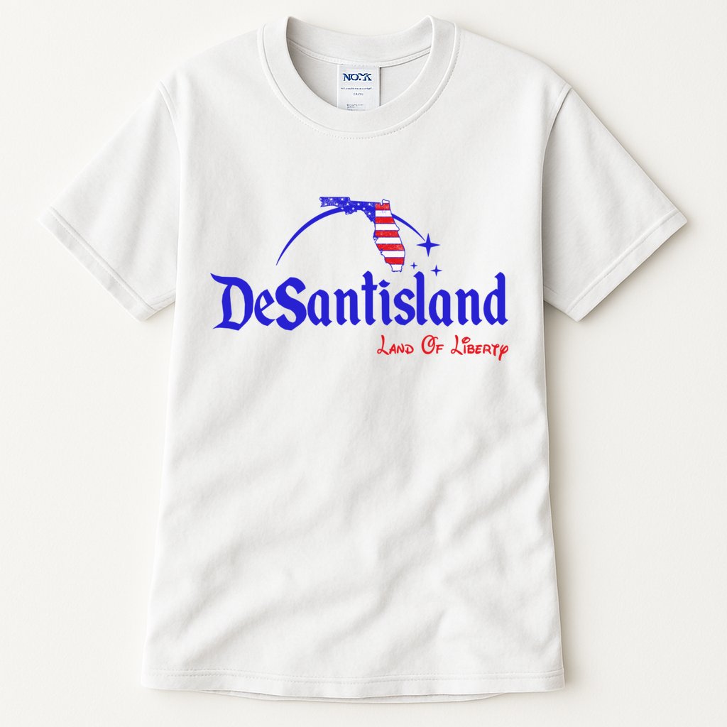 Desantisland Land Of Liberty Florida American Flag Tall T-Shirt