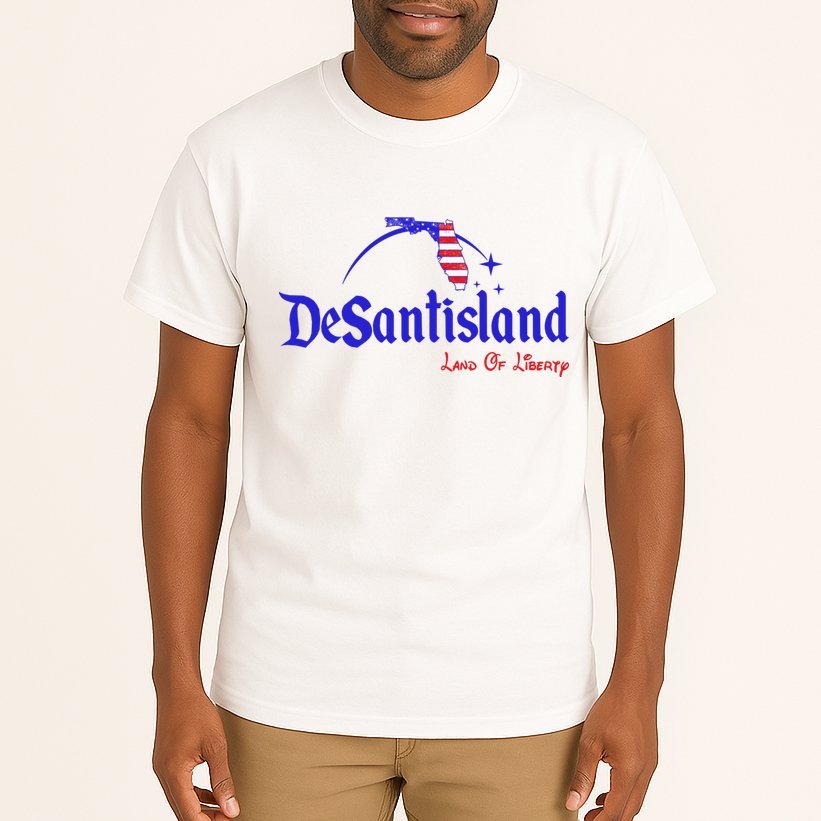 Desantisland Land Of Liberty Florida American Flag Tall T-Shirt
