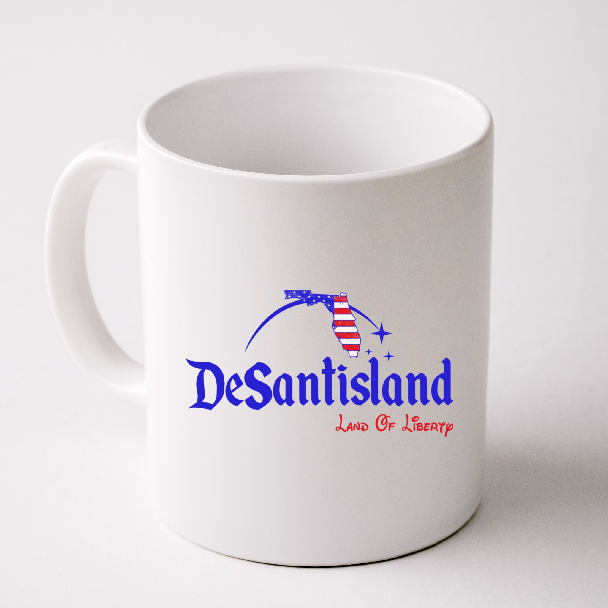 Desantisland Land Of Liberty Florida American Flag Mug