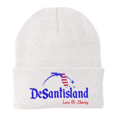 Desantisland Land Of Liberty Florida American Flag Beanie