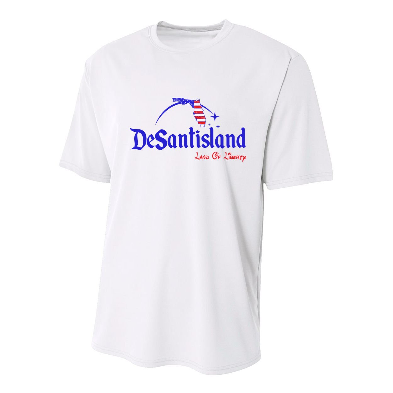 Desantisland Land Of Liberty Florida American Flag Youth Performance Sprint T-Shirt