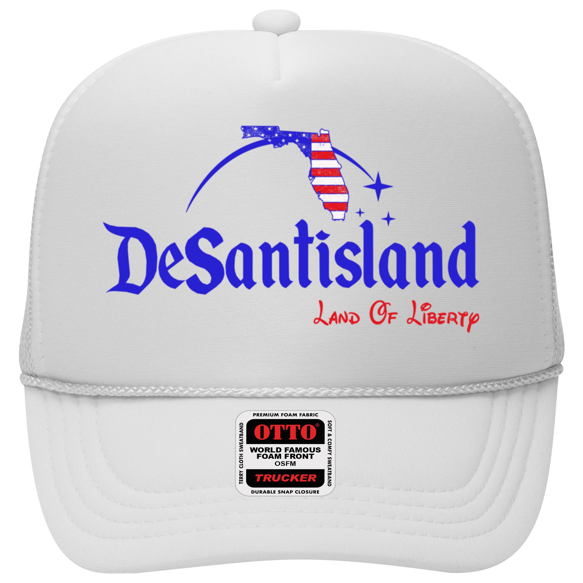 Desantisland Land Of Liberty Florida American Flag Hat