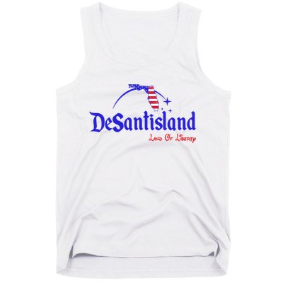 Desantisland Land Of Liberty Florida American Flag Tank Top