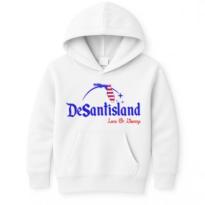 Desantisland Land Of Liberty Florida American Flag Kids Hoodie