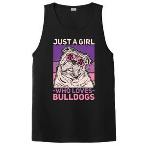 Dog Lover Owner Pet Animal Just A Girl Who Loves Bulldogs PosiCharge Competitor Tank