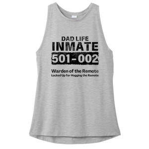 Dad Life Prisoner Inmate Funny Jail Halloween Costume Ladies PosiCharge Tri-Blend Wicking Tank