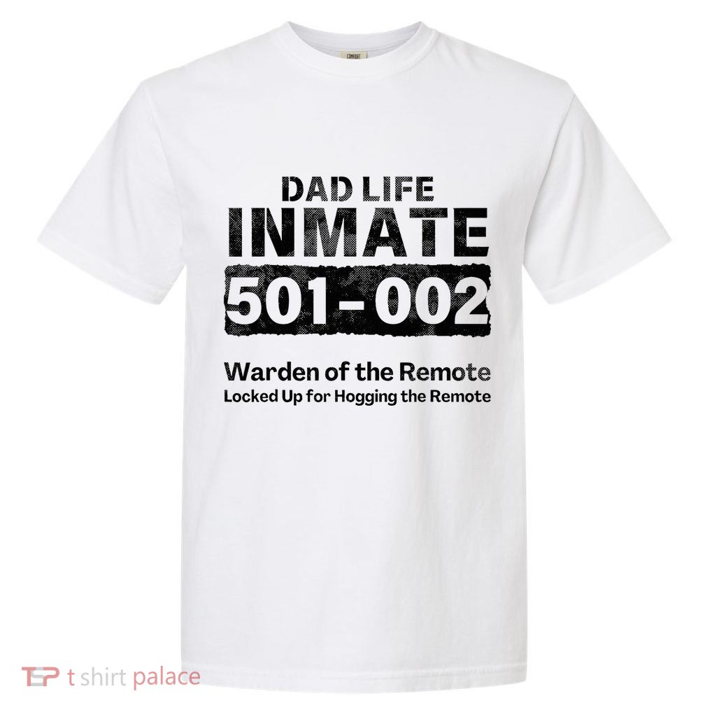 Dad Life Prisoner Inmate Funny Jail Halloween Costume Garment-Dyed Heavyweight T-Shirt