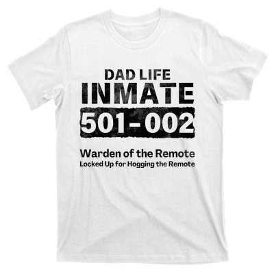 Dad Life Prisoner Inmate Funny Jail Halloween Costume T-Shirt