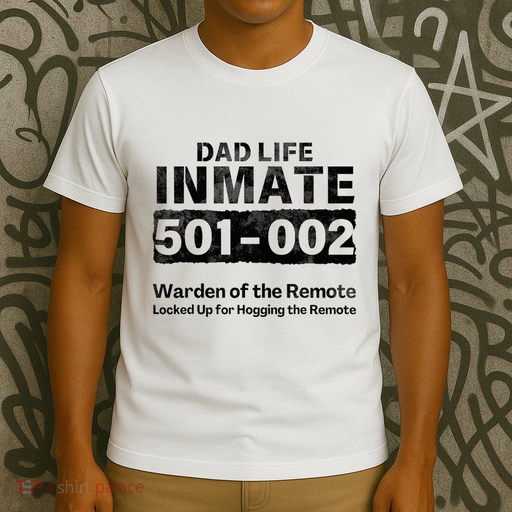 Dad Life Prisoner Inmate Funny Jail Halloween Costume T-Shirt