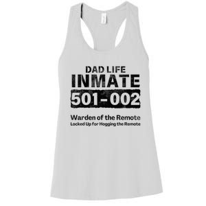 Dad Life Prisoner Inmate Funny Jail Halloween Costume Women's Racerback Tank