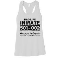 Dad Life Prisoner Inmate Funny Jail Halloween Costume Women's Racerback Tank