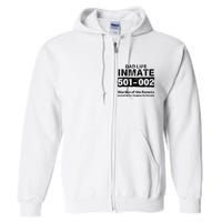 Dad Life Prisoner Inmate Funny Jail Halloween Costume Full Zip Hoodie