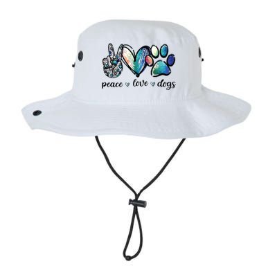 Dog Lover Peace Love Dogs Puppy Paw Legacy Cool Fit Booney Bucket Hat