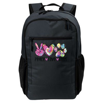 Dog Lover Peace Love Dogs Tie Dye Rescue Puppy Gifts Womens Daily Commute Backpack