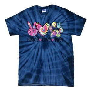 Dog Lover Peace Love Dogs Tie Dye Rescue Puppy Gifts Womens Tie-Dye T-Shirt