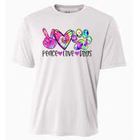 Dog Lover Peace Love Dogs Tie Dye Rescue Puppy Gifts Cooling Performance Crew T-Shirt