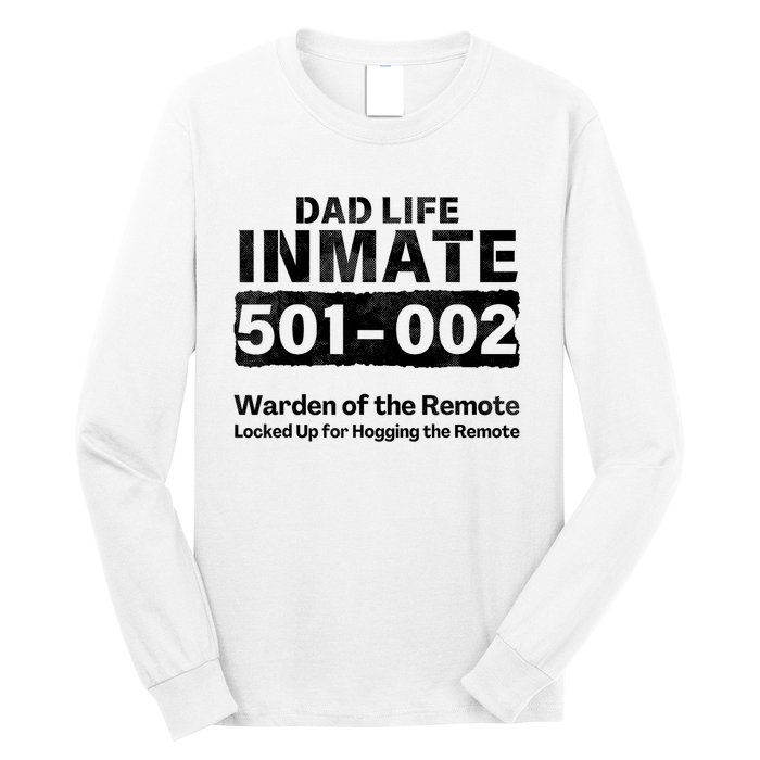 Dad Life Prisoner Inmate Funny Jail Halloween Costume Long Sleeve Shirt