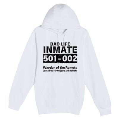 Dad Life Prisoner Inmate Funny Jail Halloween Costume Premium Pullover Hoodie