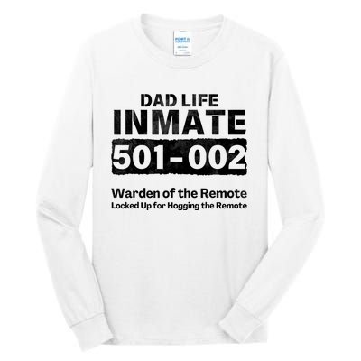 Dad Life Prisoner Inmate Funny Jail Halloween Costume Tall Long Sleeve T-Shirt