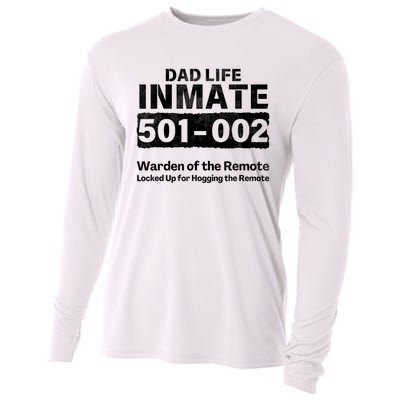 Dad Life Prisoner Inmate Funny Jail Halloween Costume Cooling Performance Long Sleeve Crew