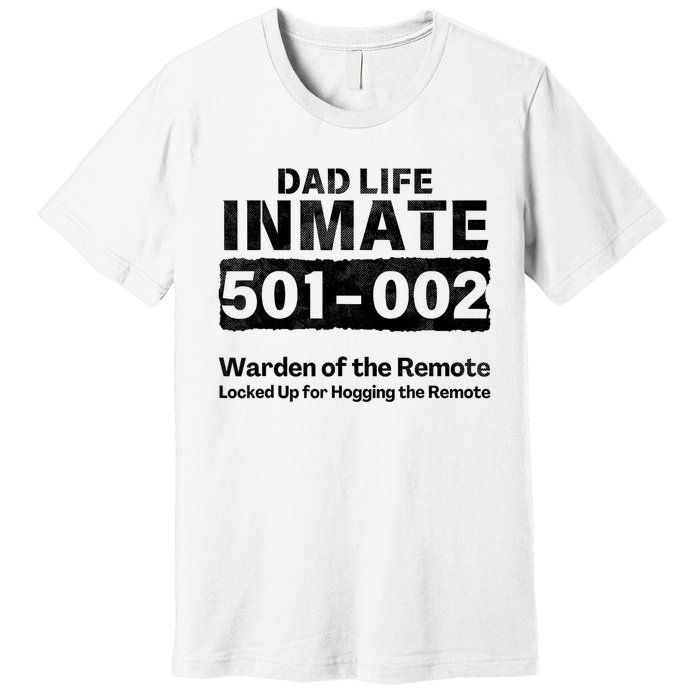 Dad Life Prisoner Inmate Funny Jail Halloween Costume Premium T-Shirt