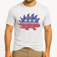 Distressed Libertarian Porcupine Cool Stylized Freedom Cooling Performance Crew T-Shirt