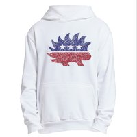 Distressed Libertarian Porcupine Cool Stylized Freedom Urban Pullover Hoodie