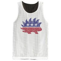 Distressed Libertarian Porcupine Cool Stylized Freedom Mesh Reversible Basketball Jersey Tank