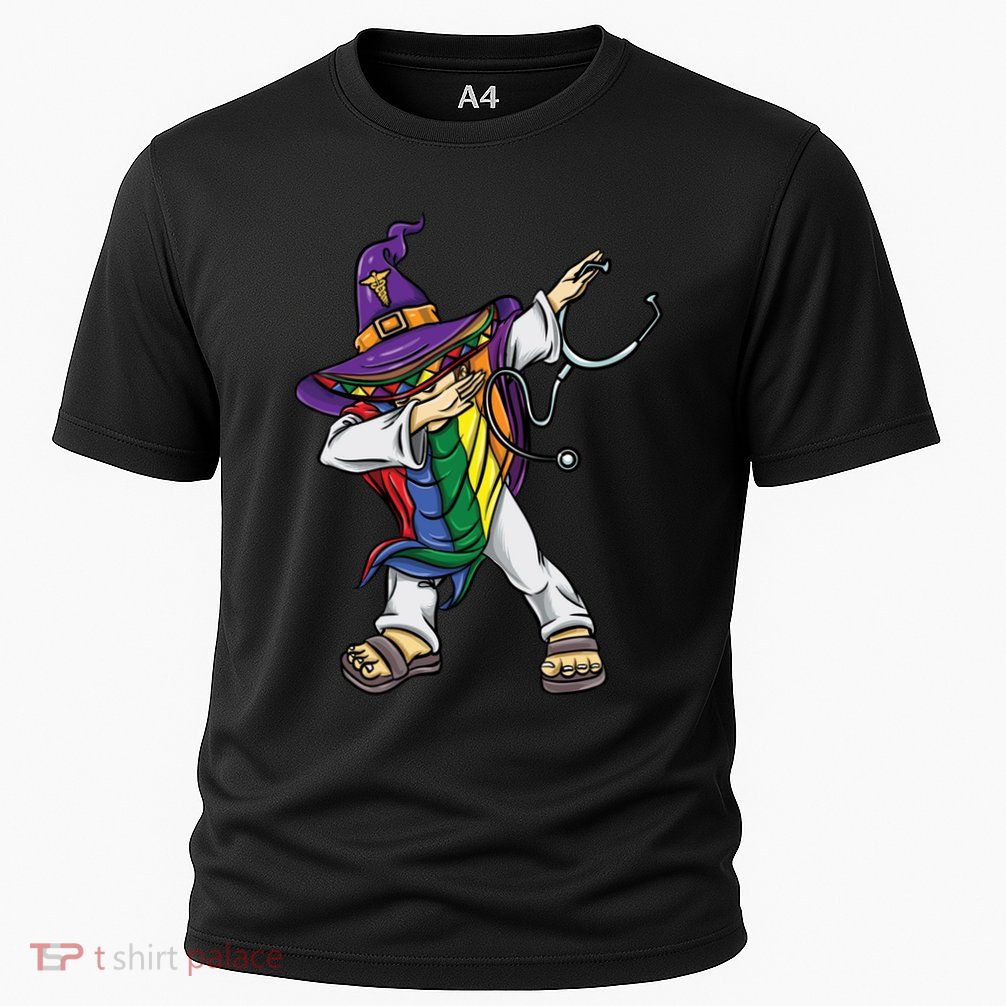 Dabbing Lgbt Poncho Nurse Halloween Meaningful Gift Performance Shirt