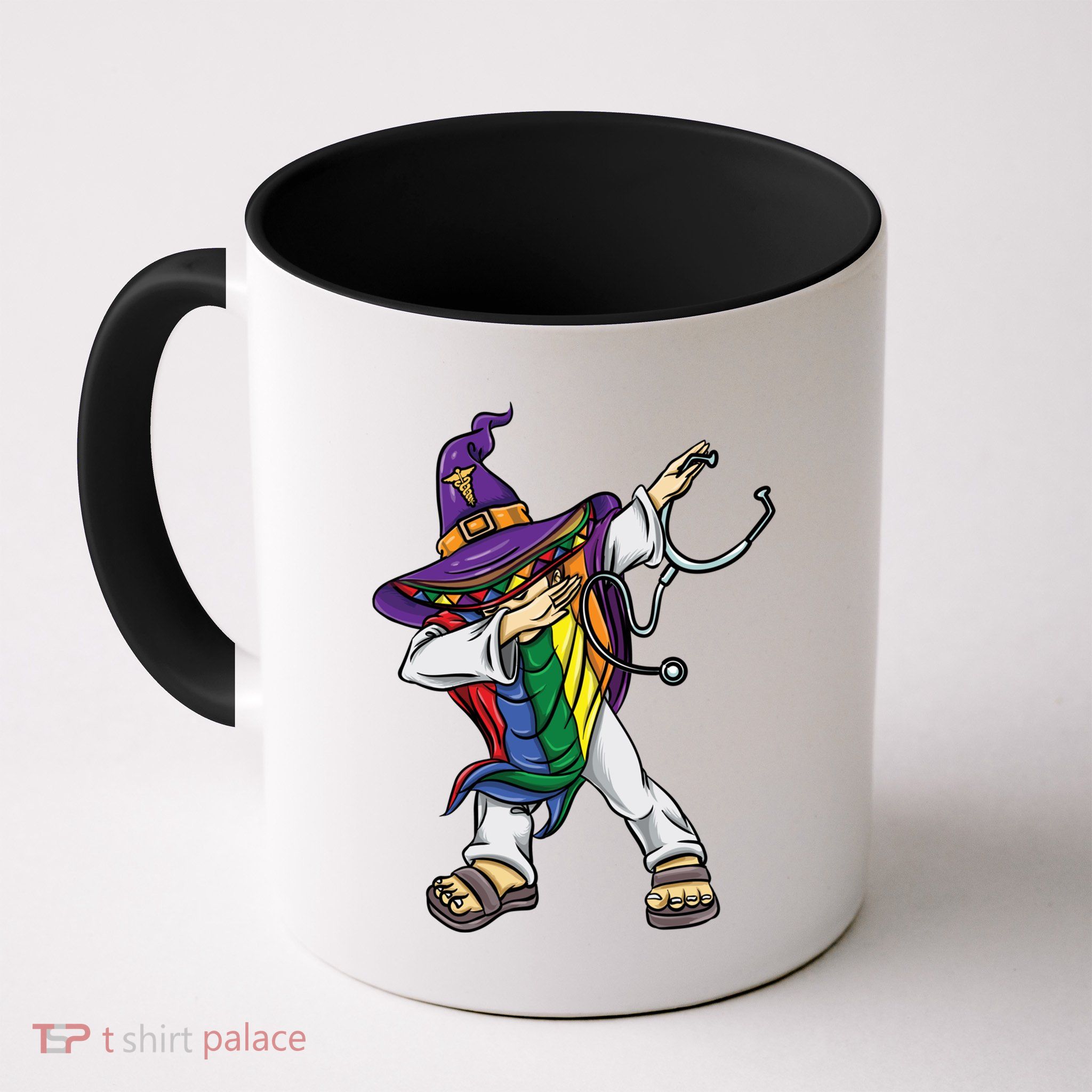 Dabbing Lgbt Poncho Nurse Halloween Meaningful Gift Mug