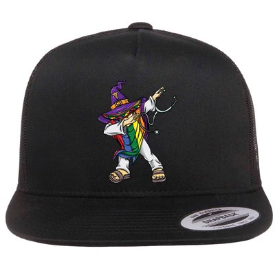 Dabbing Lgbt Poncho Nurse Halloween Meaningful Gift Flatbill Hat