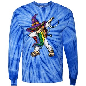 Dabbing Lgbt Poncho Nurse Halloween Meaningful Gift Tie-Dye Long Sleeve Shirt