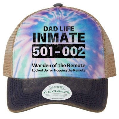 Dad Life Prisoner Inmate Jail Halloween Costume Legacy Tie Dye Trucker Hat