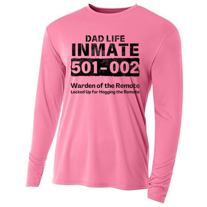 Dad Life Prisoner Inmate Jail Halloween Costume Cooling Performance Long Sleeve Crew