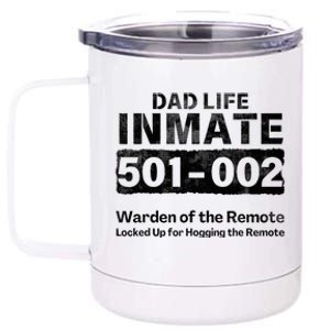 Dad Life Prisoner Inmate Jail Halloween Costume 12 oz Stainless Steel Tumbler Cup