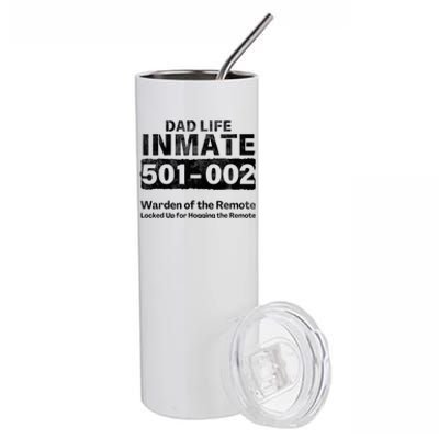 Dad Life Prisoner Inmate Jail Halloween Costume Stainless Steel Tumbler