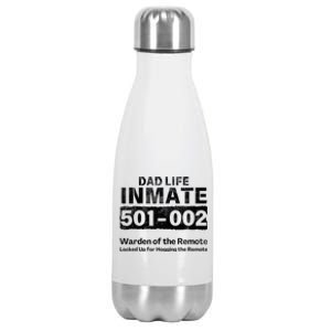 Dad Life Prisoner Inmate Jail Halloween Costume Stainless Steel Insulated Water Bottle