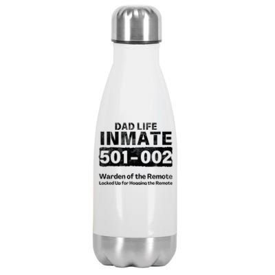 Dad Life Prisoner Inmate Jail Halloween Costume Stainless Steel Insulated Water Bottle