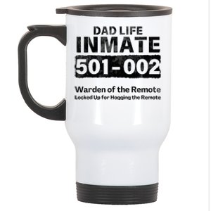 Dad Life Prisoner Inmate Jail Halloween Costume Stainless Steel Travel Mug