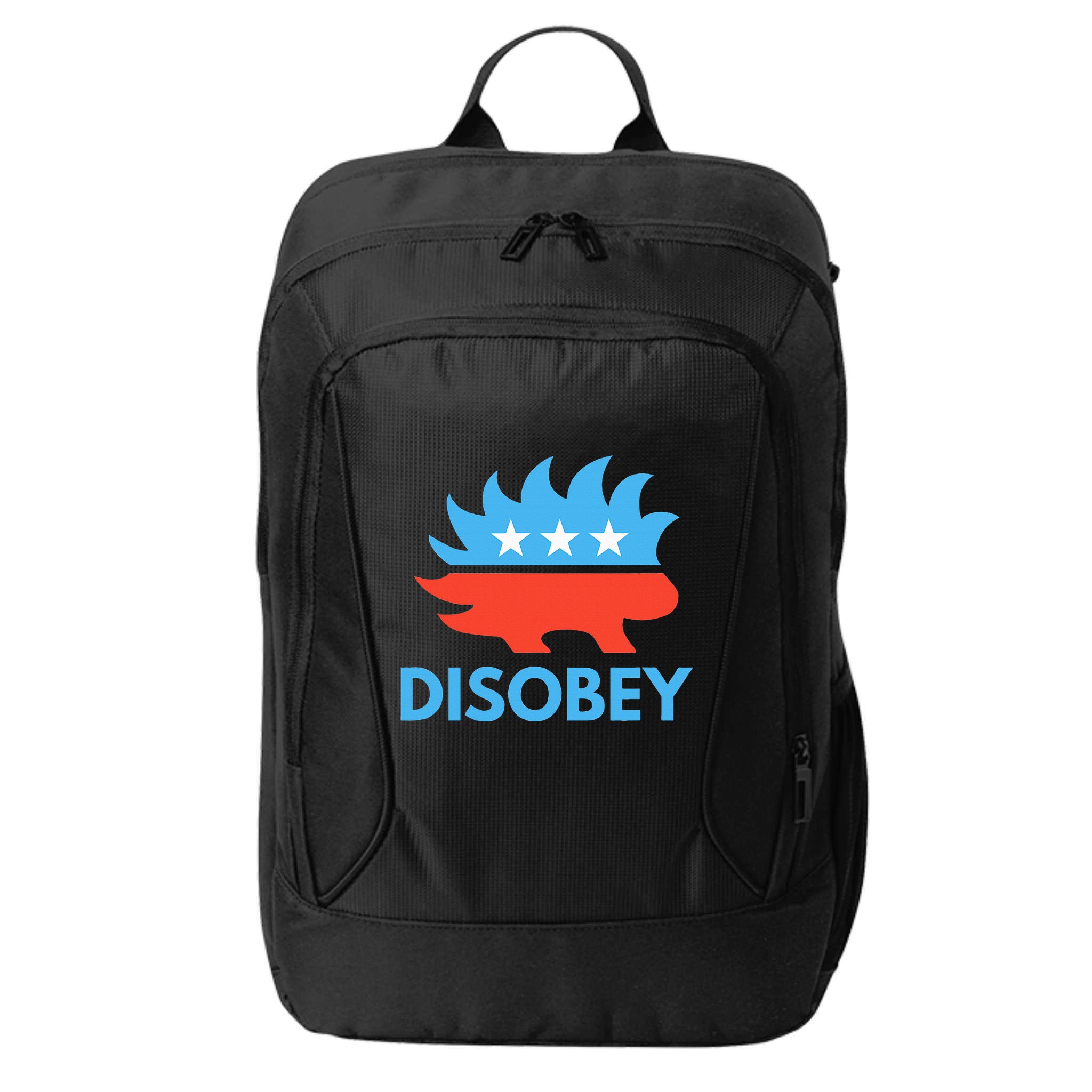 Disobey Libertarian Porcupine Resist Tyranny Gift City Backpack