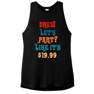 Drew LetS Party Like ItS $19.99 Ladies PosiCharge Tri-Blend Wicking Tank