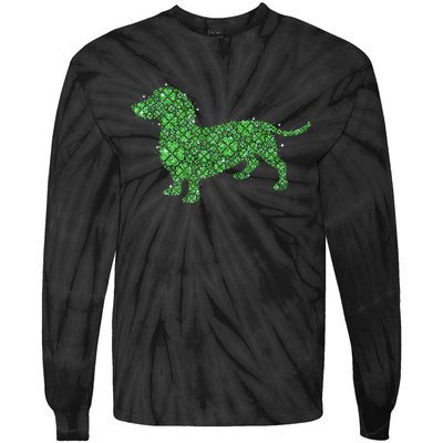 Dog Lucky Patrick Day Tie-Dye Long Sleeve Shirt