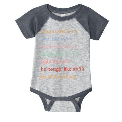 Dream Like Pony Love Like Soda Work Like Darry Laugh Like Two Bit Infant Baby Jersey Bodysuit