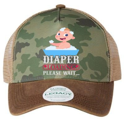 Diaper Loading Please Wait Legacy Tie Dye Trucker Hat